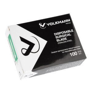 Лезвие одноразовое хирургическое, из нержавеющей стали № 15,Volkmann (уп/100шт)